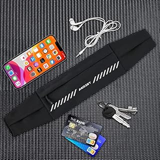 Running Belt Waist Pack Phone Holder Runner Belt Fanny Pack Lightweight Running Pouch for Women Men for iPhone 15 14 13 12 Pro Max, Sweat Resistant Workout Pouch for Running Jogging up to 7.0"