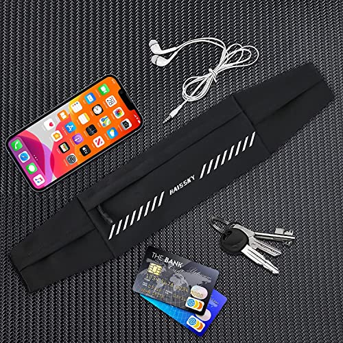 Laufgürtel für Handy wasserdichte Lauf Hüfttasche 3 Taschen Handy lauftasche, Hüfttasche, Sportgürtel, Running Belt zum Joggen,Bauchtasche Joggen für Herren und Damen bis zu 7,0'