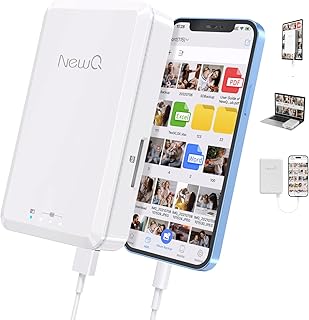 NEWQ Disco rígido para telefone computador: 2 TB Photo Stick Dispositivo de armazenamento portátil HDD externo Flash USB para iPhone e iPad e Android Celular Backup Image | Foto | Vídeo | Dados (2 TB)