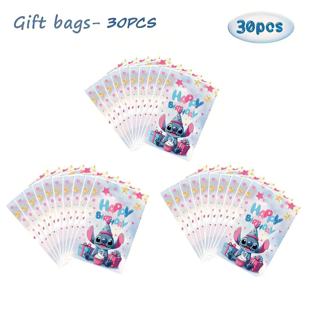 HANISNA For Stitch party gift bags 30PCS, supplies, and decorations. Perfect for cartoon parties, ideal for kids, and great for family events, prizes.