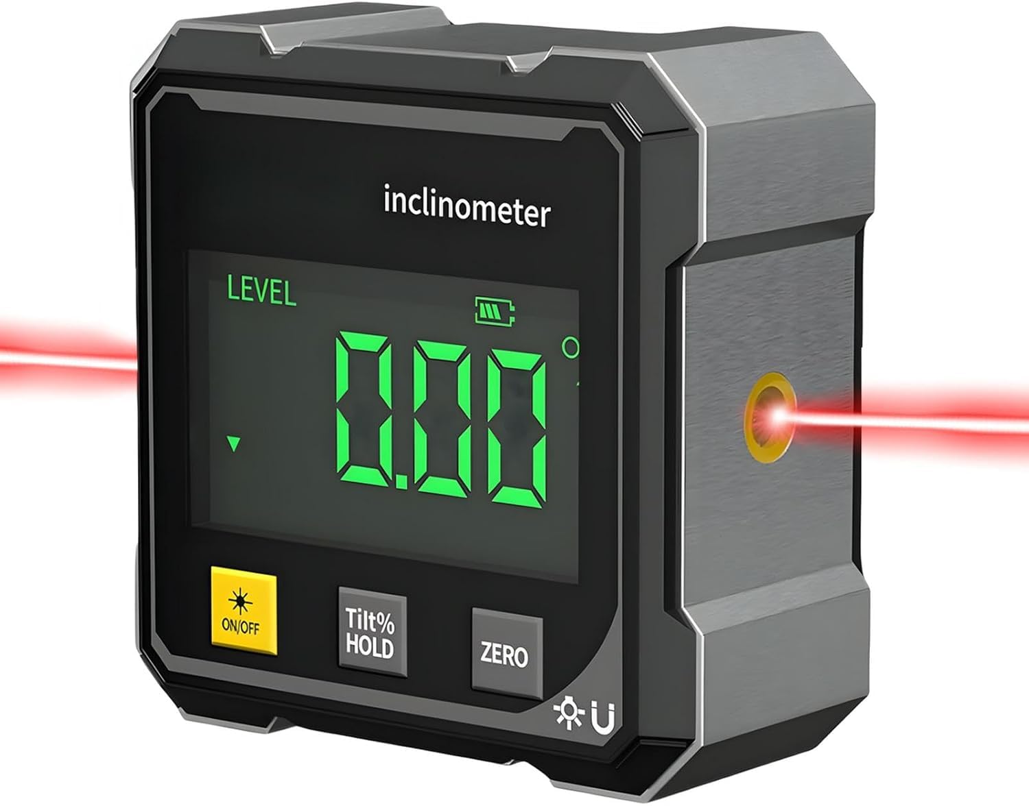 Détecteur d'angle numérique avec inclinomètre de précision et niveau LCD