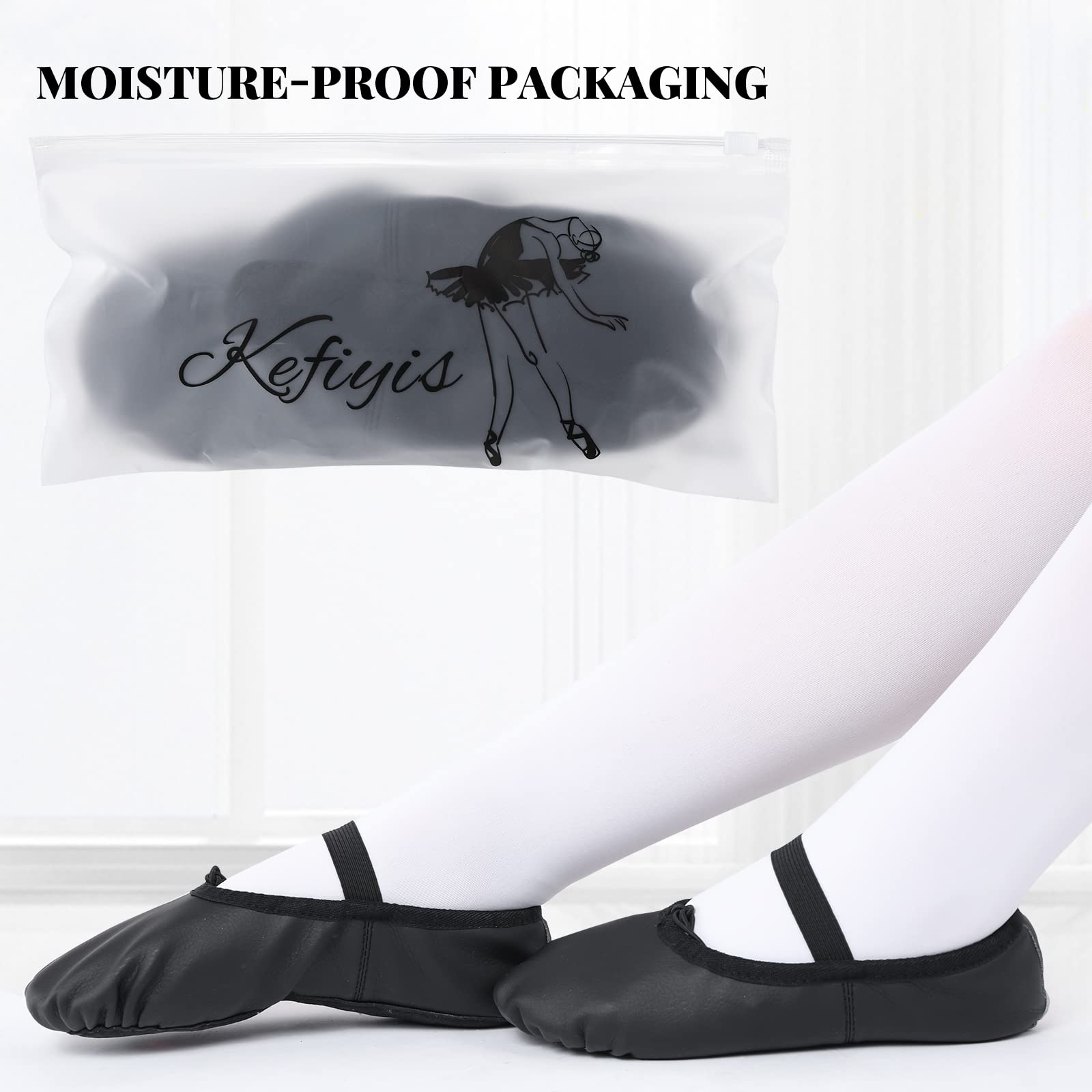 Scarpette Danza Classica Bambina Donna PU Pelle Scarpe Danza Ballo Suola Intera Scarpe da Ballerina