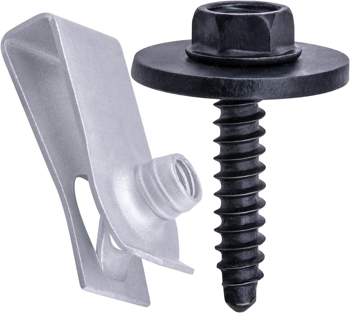 Rexka 15 Sets Fender Liner Bumper Cover Splash Shield Wheelhouse Liner Bolt Screw U Nuts Kit for GM 11570498 Chevrolet Camaro Colorado Corvette Cruze Equinox Silverado Malibu Traverse CadilacBuick