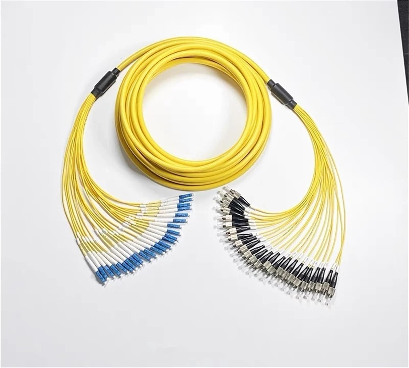 Cordon de Brassage Fibre Optique LC-LC 24 conducteurs, monomode, 1-30 m, 20 m, 10 m, 5 m, Faisceau SC, FC, St, E2000 SM, Lot de 24 conducteurs(3m LC-LC)