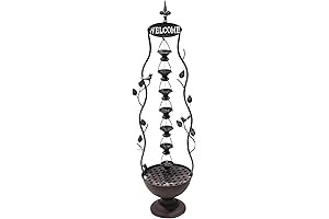 Alpine Corporation 7 Tier Indoor/Outdoor Hanging Water Fountain