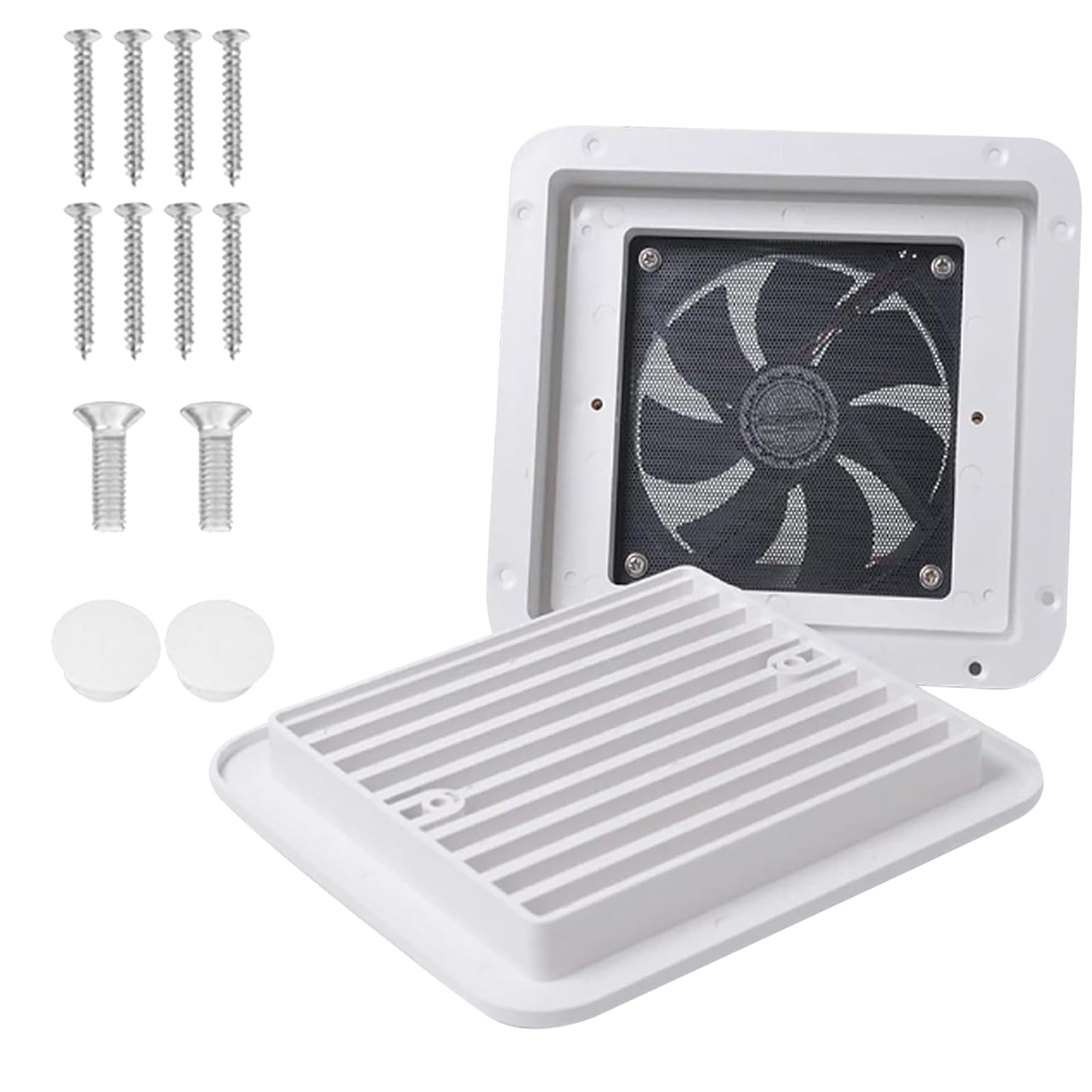 Riloer Uitlaat Koelventilator, Auto 12V RV Camper Dak Ventilatie Ventilatie Stille Afzuigventilator Voor Huizen Aanhangwagen Caravan