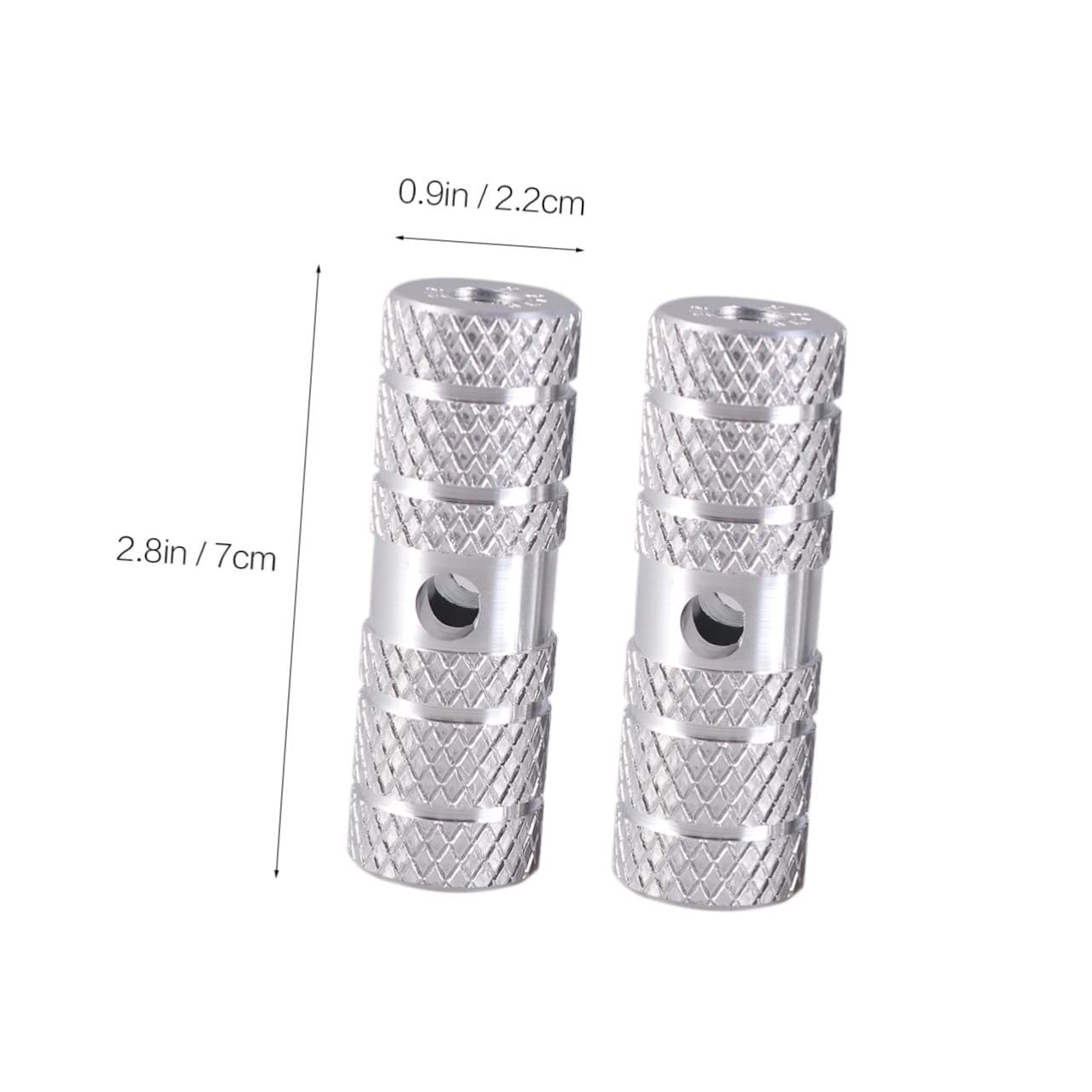 KOMBIUDA Ebike Foot Pegs Aluminum Alloy Bike Pegs 9.5mm/10mm Axle Pedals Easy Install for Mountain Bike