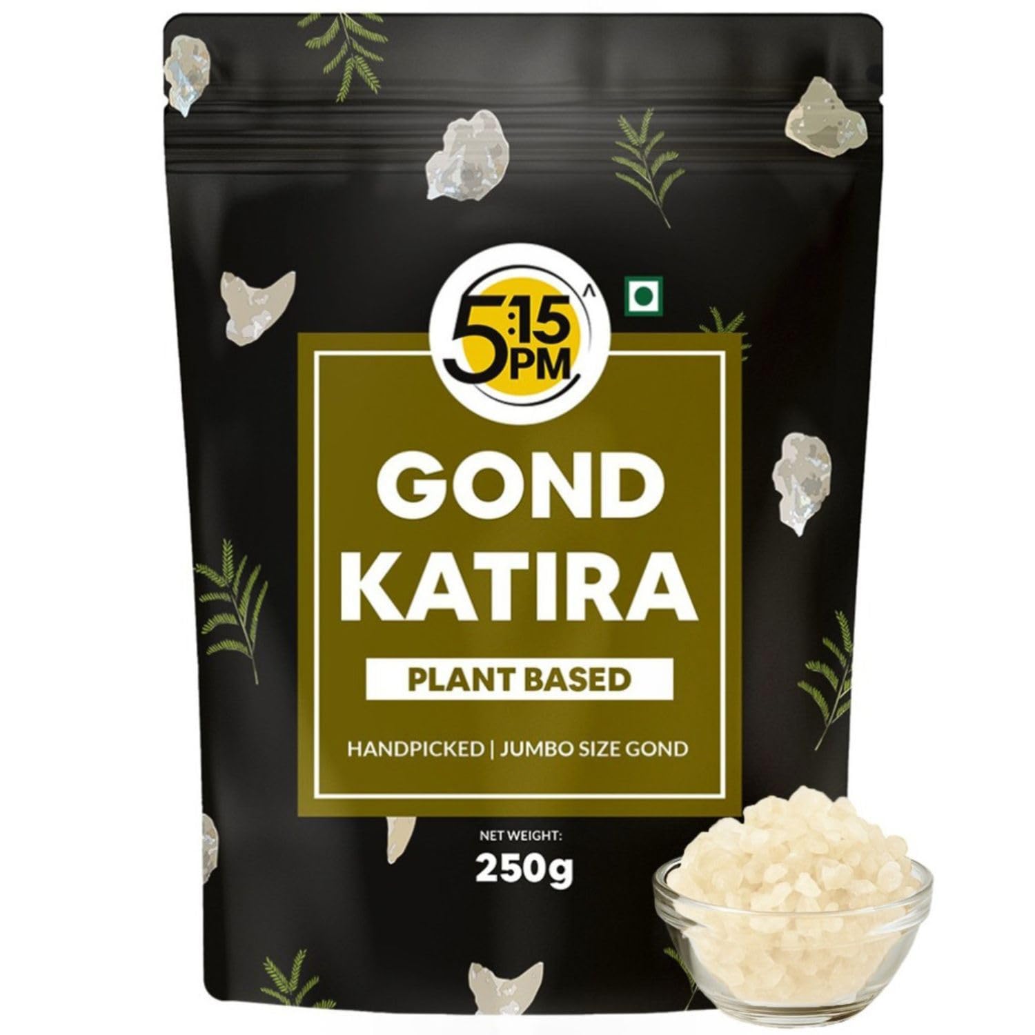 5:15PM Gond Katira Pure 250gm | Edible Gum Gond for Laddu |100% Natural Gondh Gum| Tragacanth