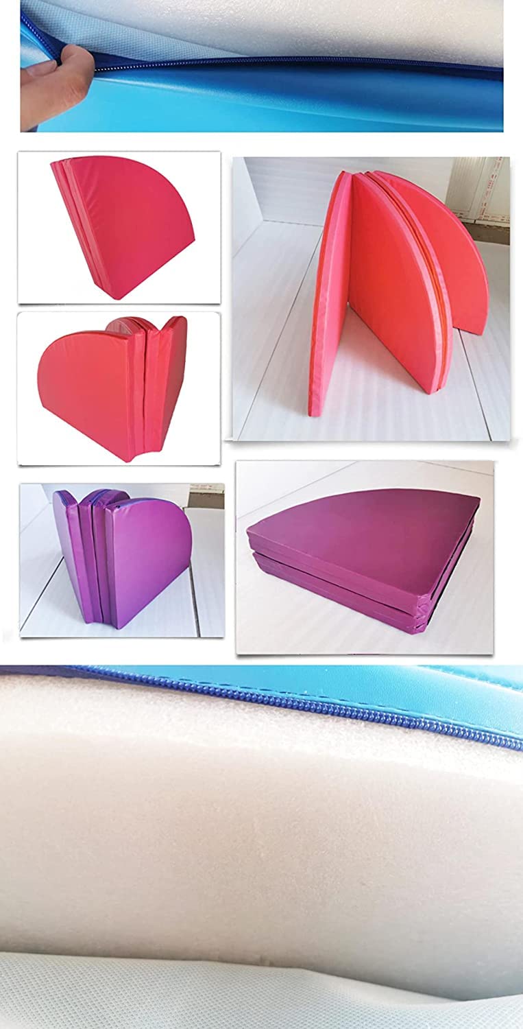 Tapis De Danse sur Poteau Rouge/Tapis De Protection Anti-Chute Pliable pour Gymnastique, Yoga, Exercice De Fitness(Size:120x3cm)