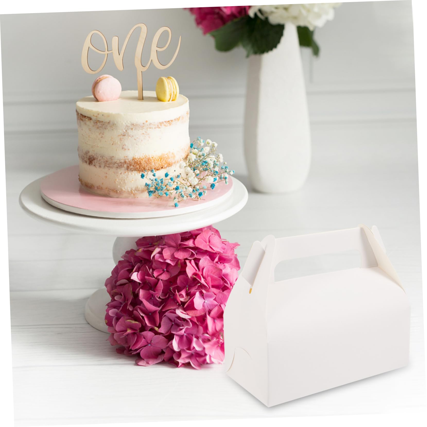 LABRIMP Caja Para Pasteles Portador Para Cupcakes Soporte Para Galletas Adecuado Para Panaderías y Eventos