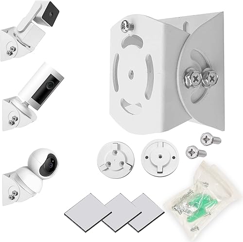 WiTi Montaje universal para cámara de seguridad WiFi, soporte de 3 ejes Base de metal sólido ajustable