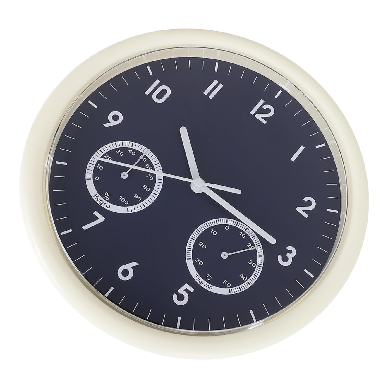 Hygromètre décoratif et horloge murale pour un salon apaisant