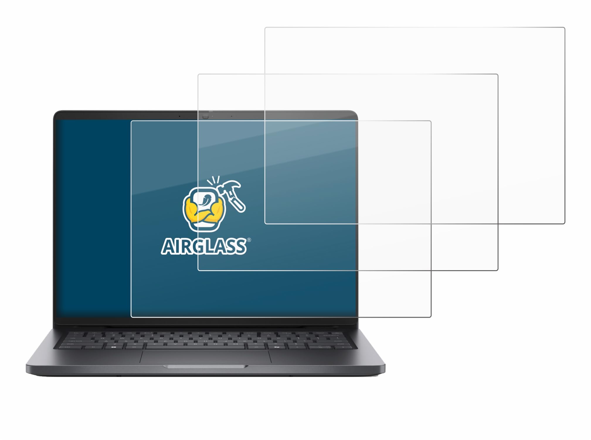 brotect 3 Pezzi Pellicola Vetro per Dell Pro 14 PC14250 | Chiara Protezione Schermo Made in Germany, Durezza 9H Anti-Graffio Glass Screen Protector