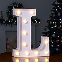 Vista 380 de Foaky LED Letter Lights Sign Marquee Light Up Letters Sign for Night Light Wedding/Birthday Party Battery Powered Christmas Lamp Home Bar