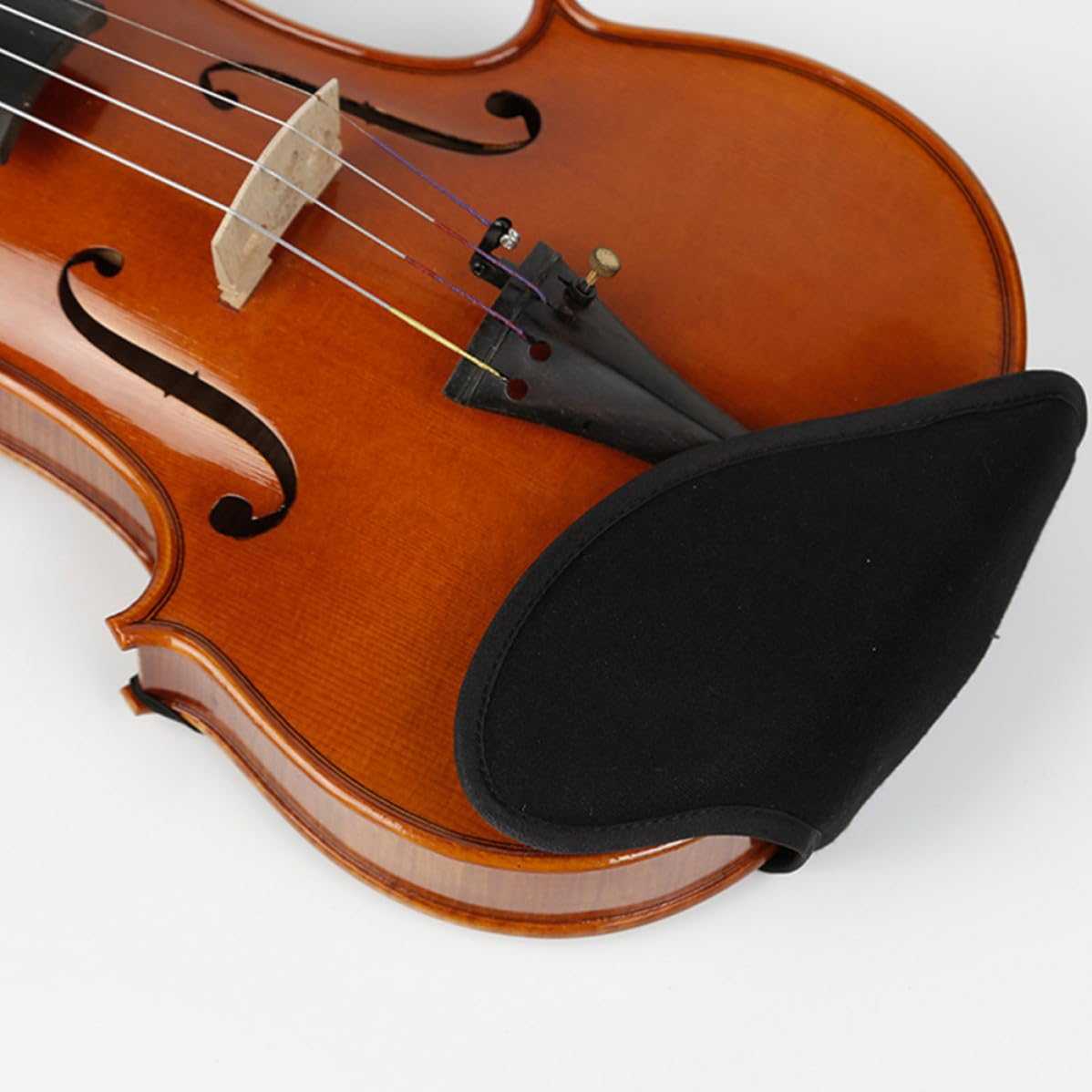 Almohadilla Violín de en para Color Mentonera Cómoda Negro, Diseño y, Material de Lino Práctico Que Deslizamientos para Tocar y Varios estilos Varios estilos