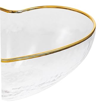 花柄ハートデザインボウル Amazon.co.jp: FUOYLOO 1個 丼鉢 ガラスのハートボウル ガラスの