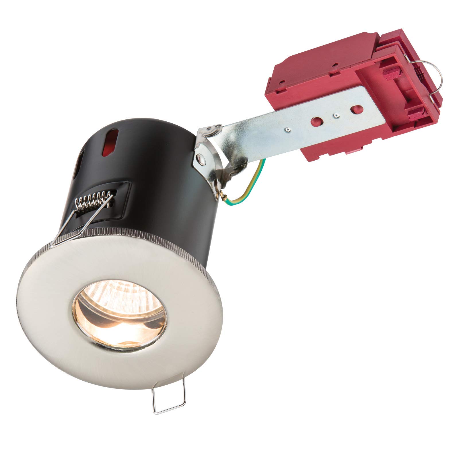 B&Q -  Luminosa Fire-Rated Shower Downlight Brushed Chrome230V Ip65 Gu10 Ic