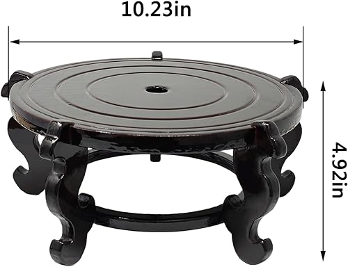 Miniatura 2 de Feng Shui - Soporte de exhibición chino de madera para pecera (10 pulgadas)