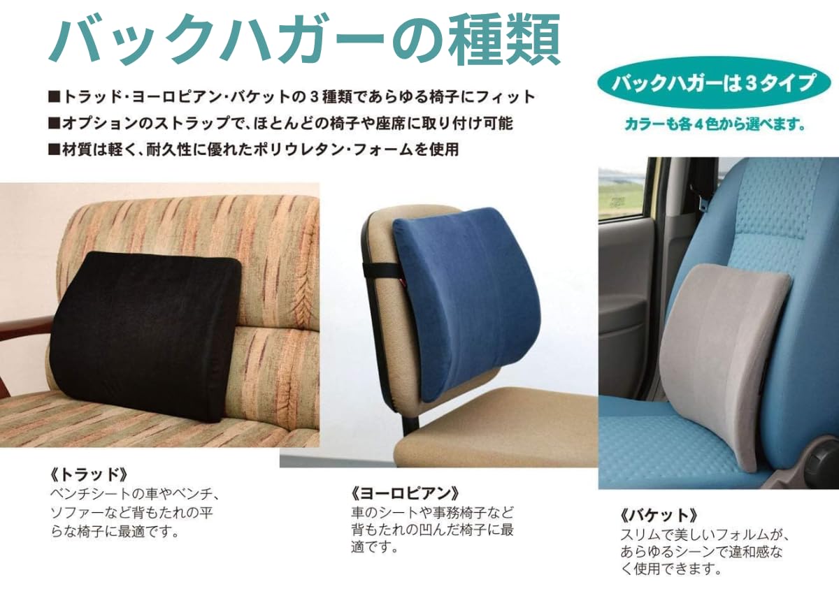 Amazon｜バックハガー バケット クッション 背あて ウレタンフォーム