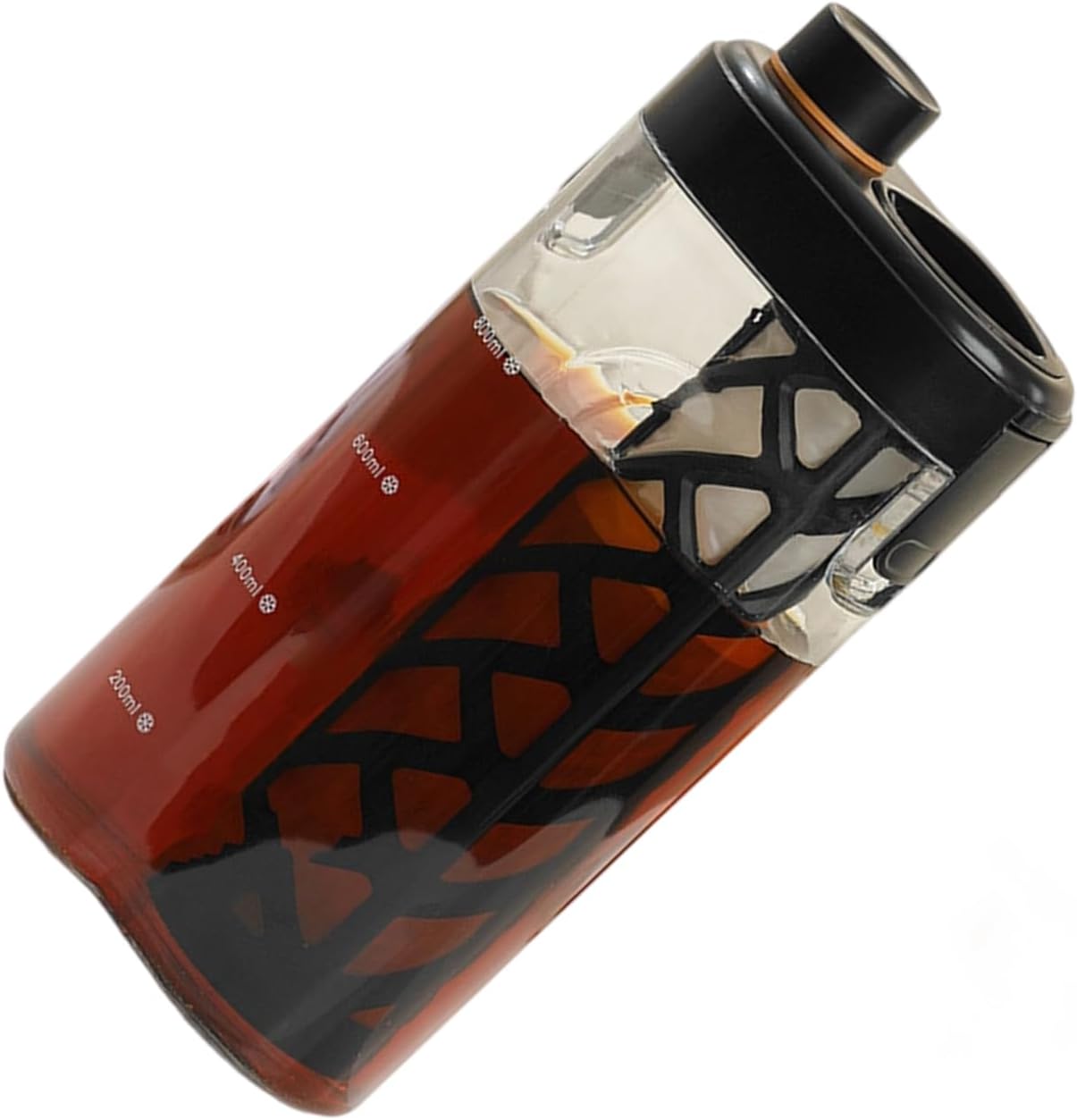 Professional Cold Brew Carafe with Visible Graduations, Large Capacity, Removable Filter & Refrigerator Safe Container Refrigerator Safe Beverage Container