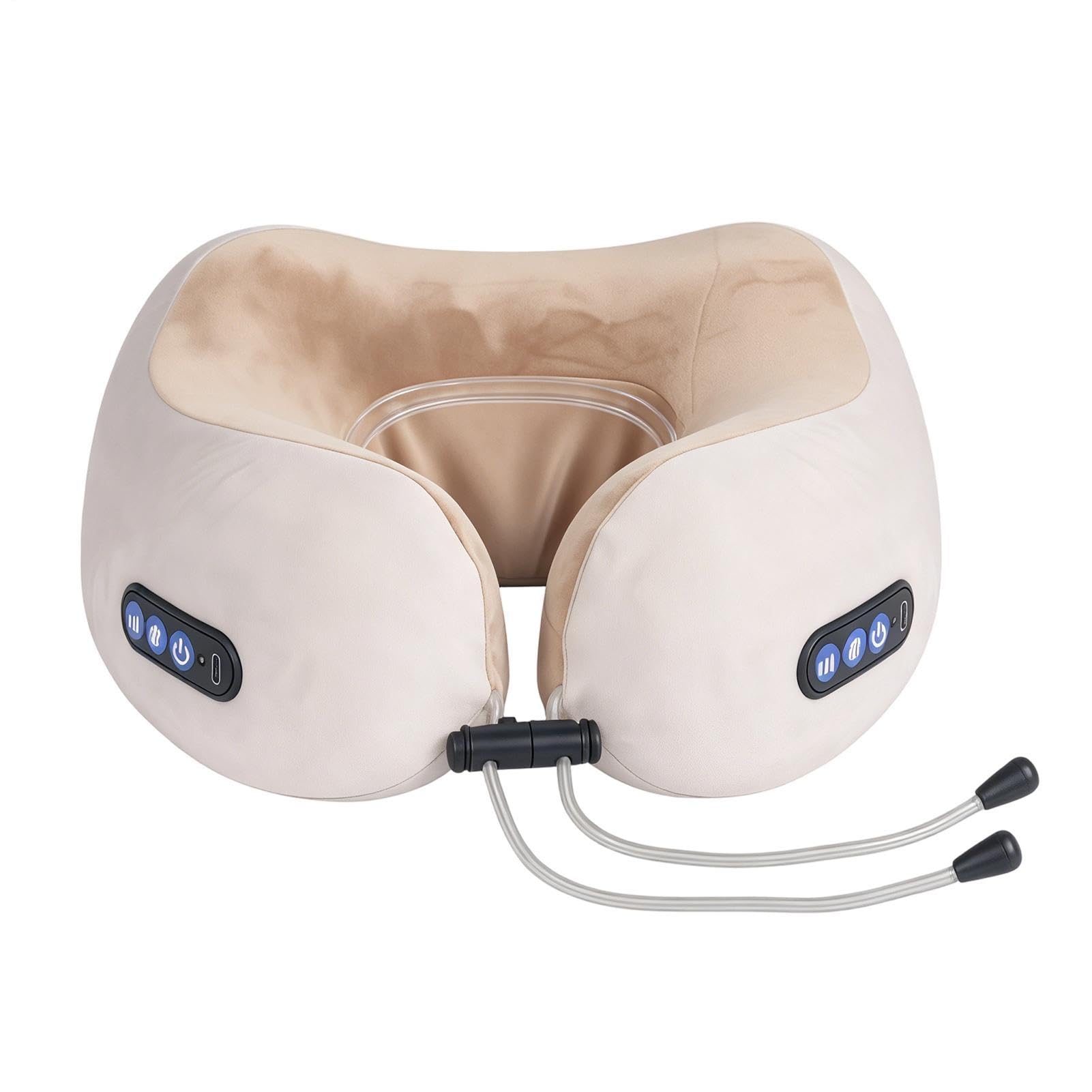 Coussin masseur de nuque contre la raideur cervicale : oreiller rechargeable silencieux