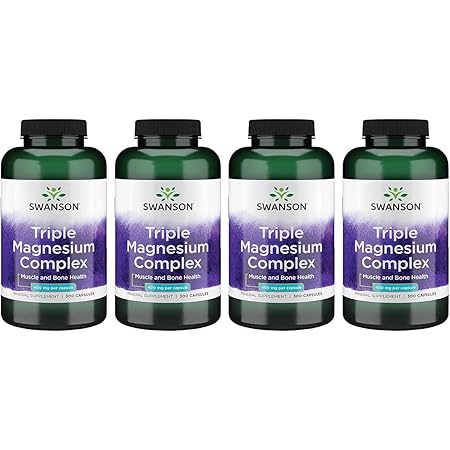 Complesso Di Magnesio In Tre Forme 400 Mg Triplo Complesso Di Magnesio 30 Capsule SWANSON - Foto 7