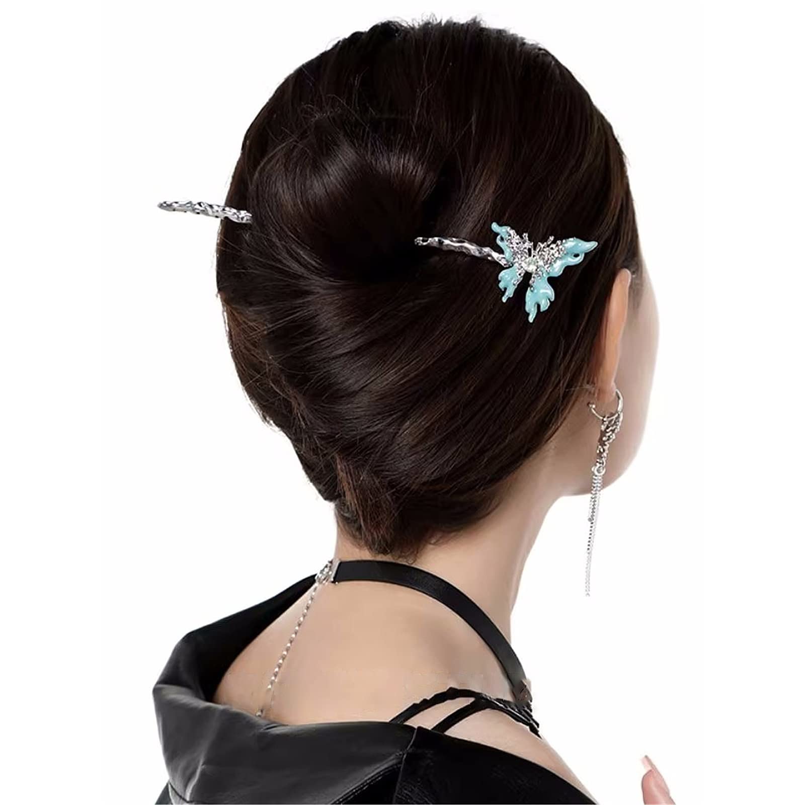 Bastoncino per Capelli da Donna Accessori for capelli a forcina a spirale for a farfalla per L'uso Quotidiano