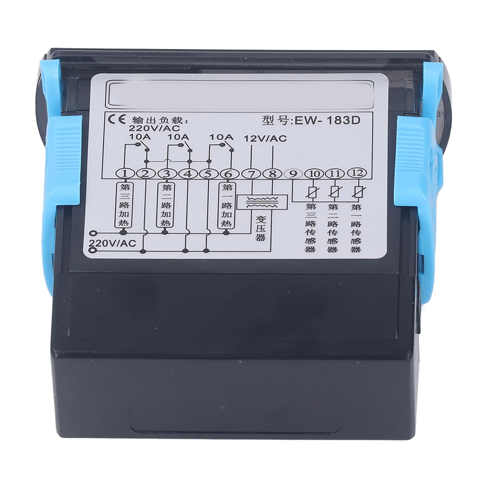 Kit Termostato con Relè Riscaldamento, Uscita 3 Vie AC220V,
