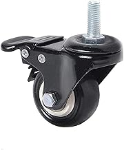 Rodízio giratório conjunto de rodas, rodízios para mover o rodízio de móveis, lote duplo rolamentos de esferas 360 Rodízio giratório de carrinho de compras giratório, 1,5 polegadas, 2 polegadas Hard