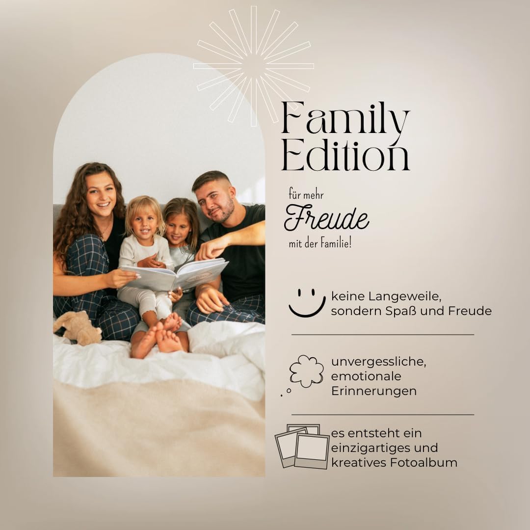 YourLoveChallenge® Edizione Famiglia - Libro di sfide con oltre 100 avventure per le famiglie, il libro dei ricordi personale per le famiglie con bambini a partire dai 4 anni.