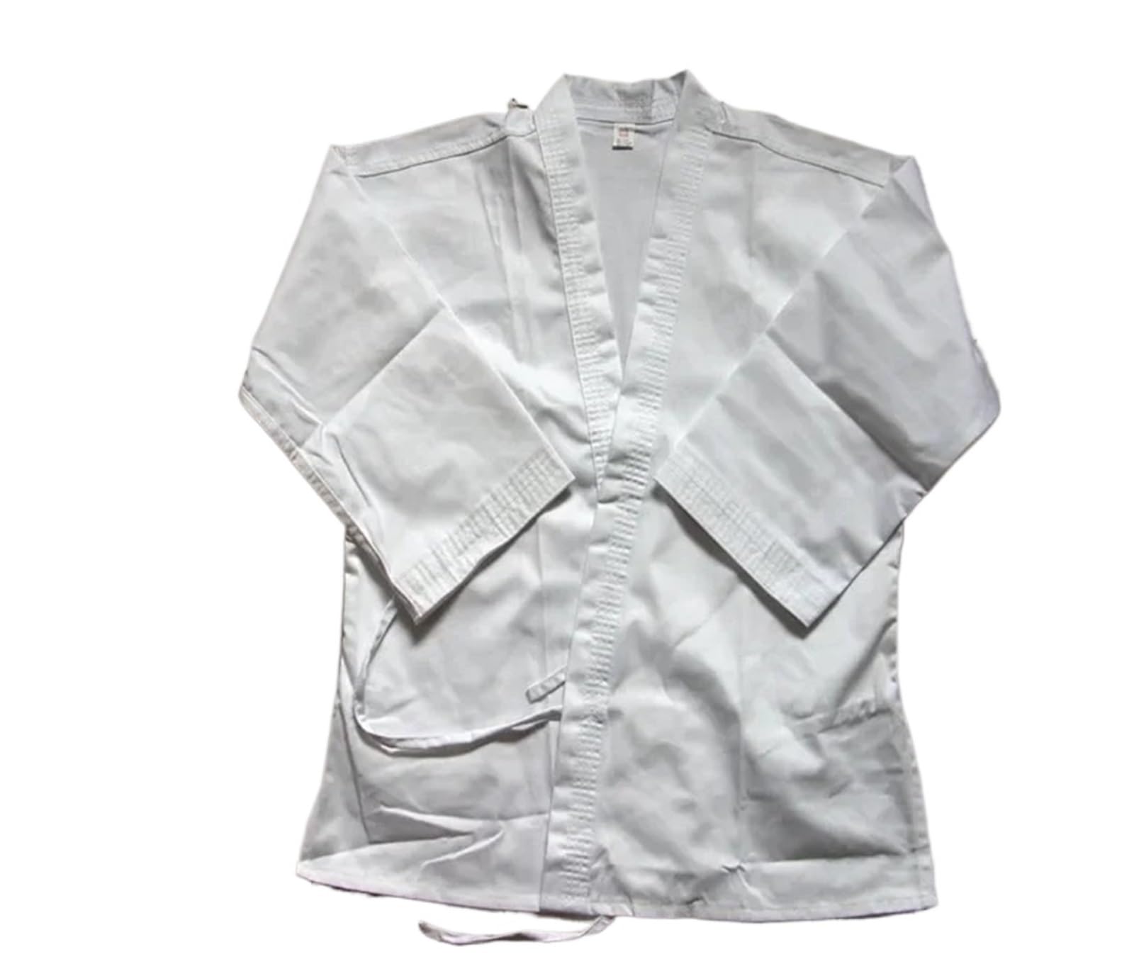 Paño del uniforme gi kimono kárate de la lona algodón 12 onzas for el adulto, correa blanca libre Para Hombres, Mujeres