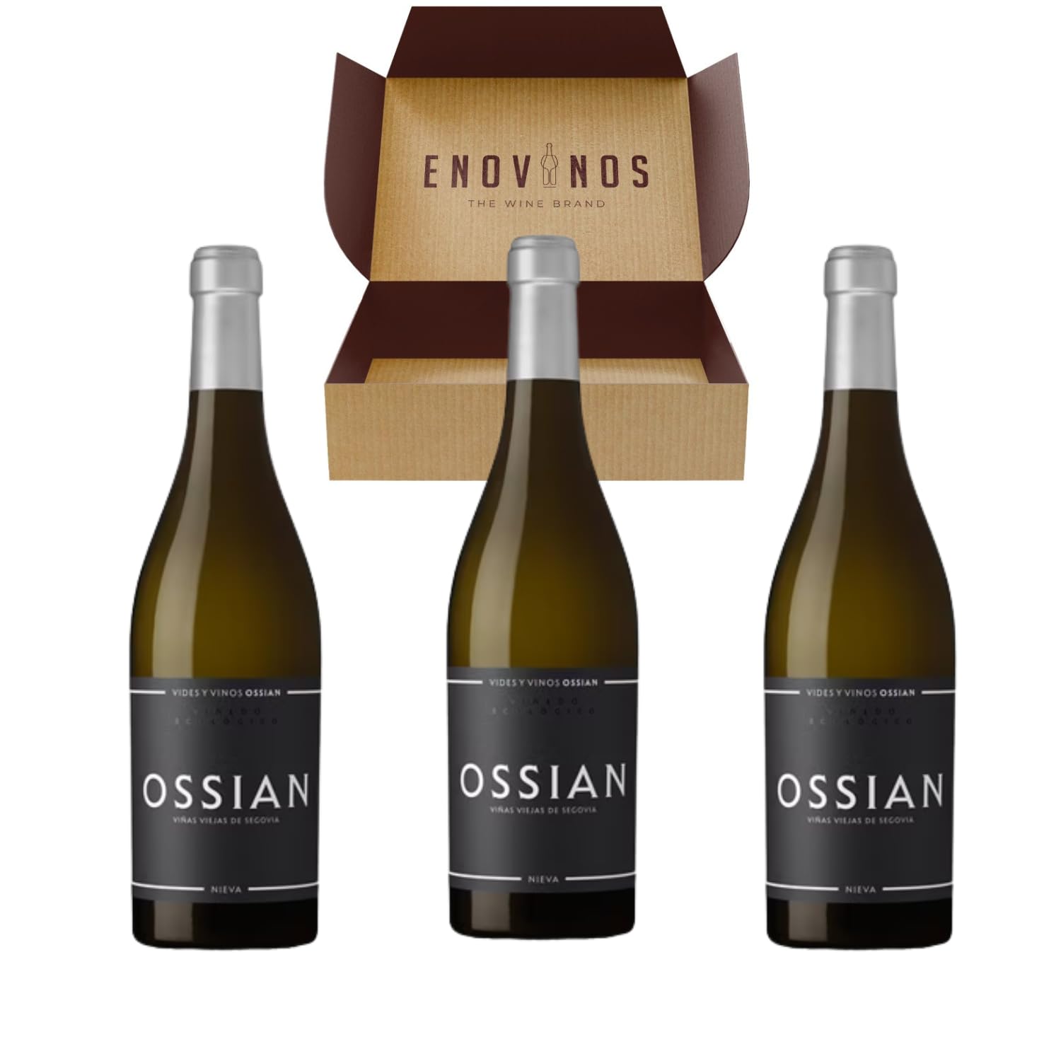 Vino Ossian Blanco - x3 Botellas de Vino de Castilla León 100% Verdejo x 75cl - Mejor Selección ENOVINOS