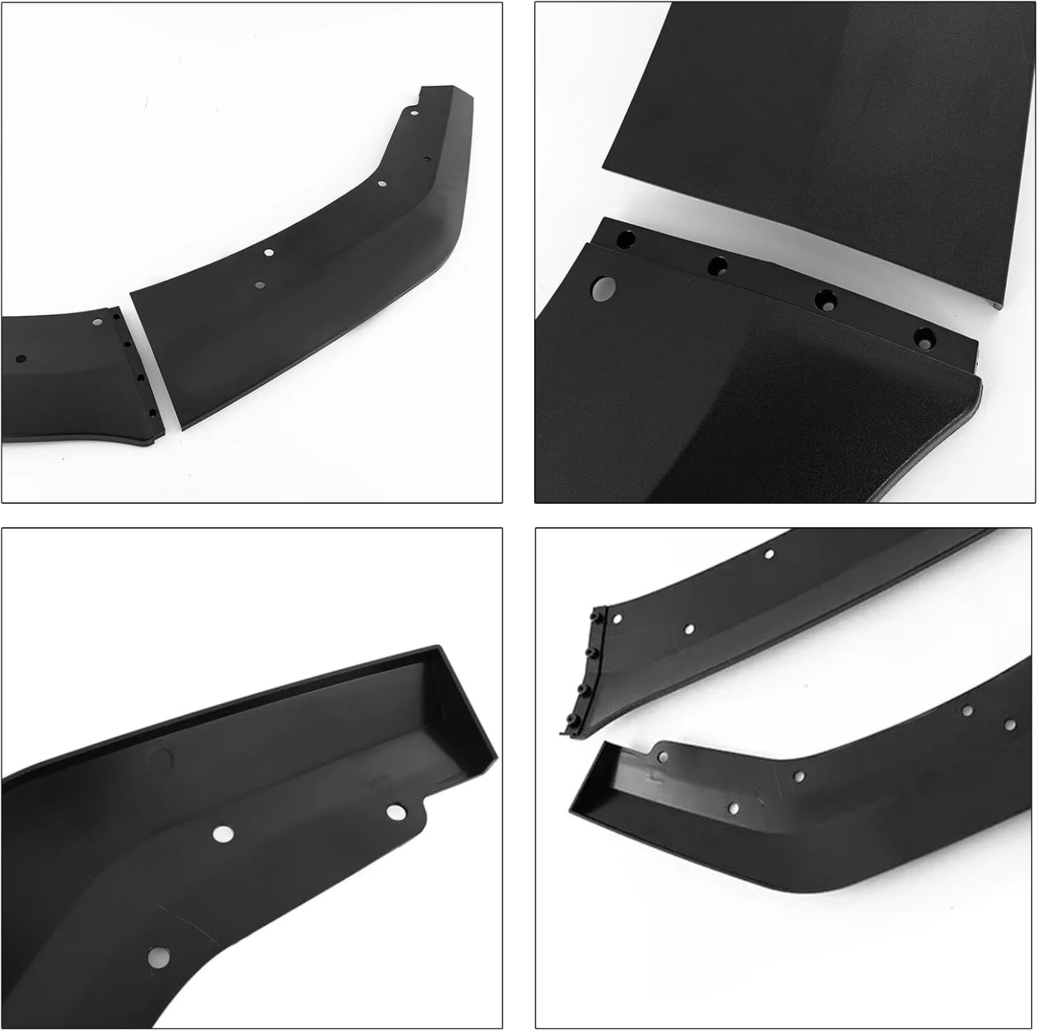 Front Bumper Lip Compatibility with Mustang S650 GT Ecoboost 2024 2025 ABS Front Splitter Spoiler Matte Black Diffuser Chin Lip Protection