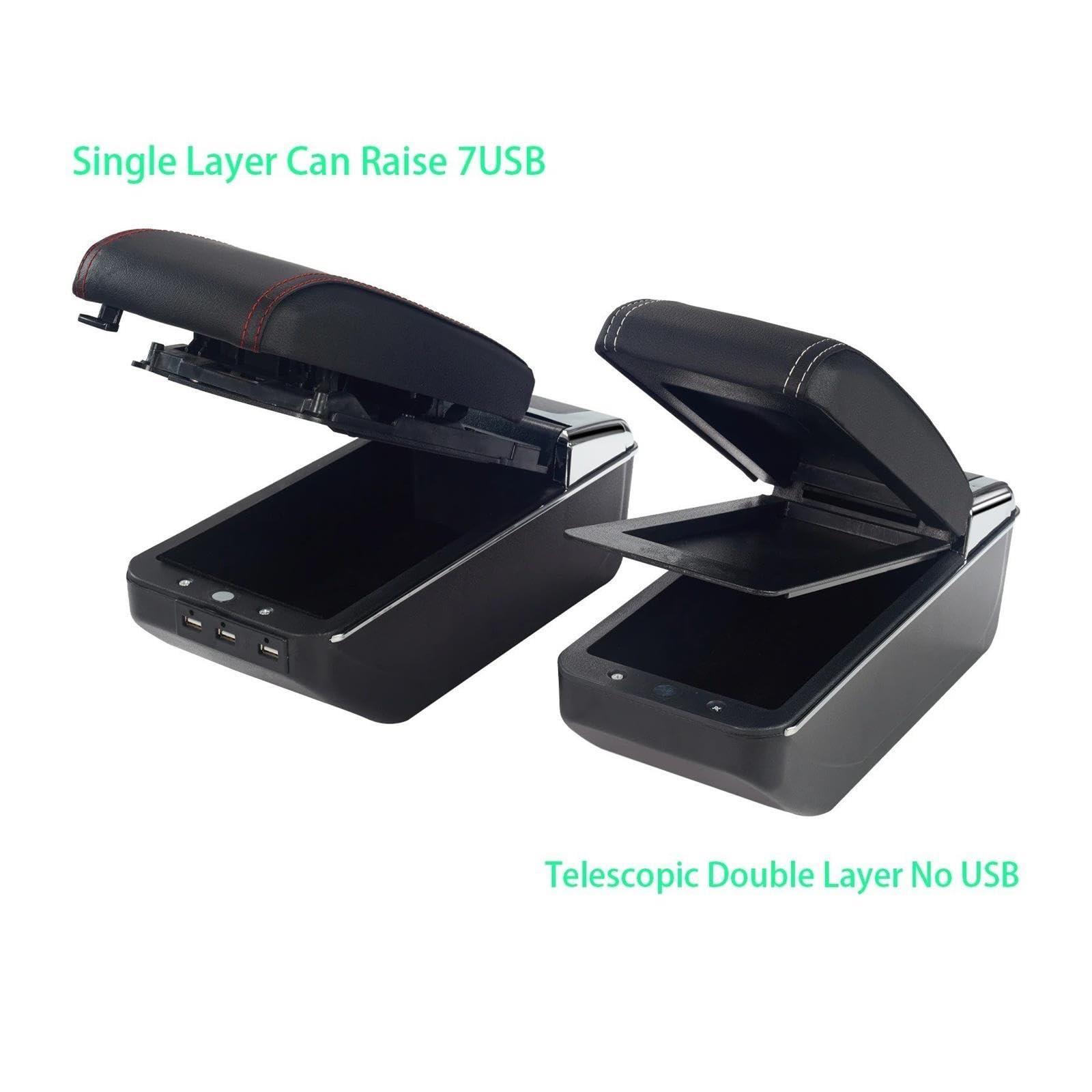 Reposabrazos Central Universal Coche Caja Almacenamiento Brazo Soporte