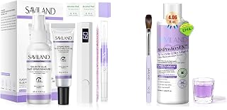 SAVILAND Monomer Acrylic Nail Liquid: 4 oz Acrylic Monomer for Nails Extension SAVILAND Advanced Solid Nail Glue Gel Kit: 60ml Nail Glue for Press On Nails with Remover Lasting Press On Nails with U V
