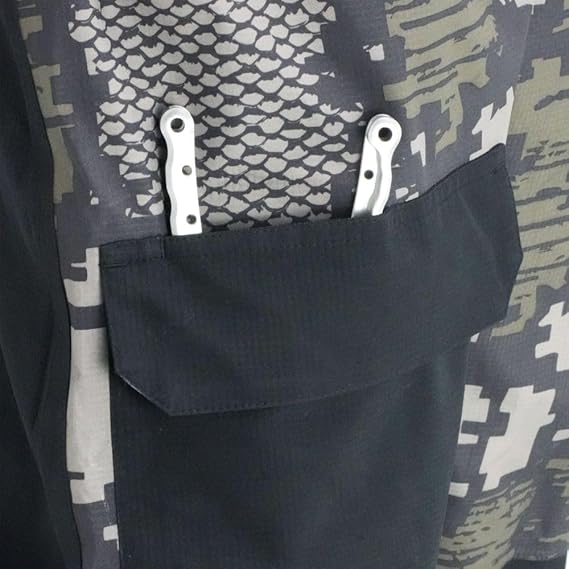 Amazon | アフコ(Aftco) バリケード ビブ チャコール アシッド カモ L