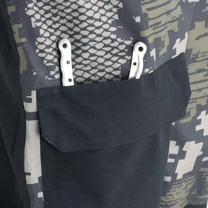 Amazon | アフコ(Aftco) バリケード ビブ チャコール アシッド カモ L