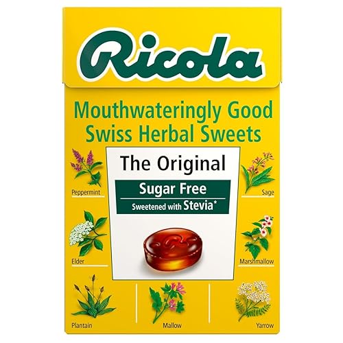 Ricola Edulcorado sin azúcar original con Stevia 1.59oz disponible en Yaxa Peru