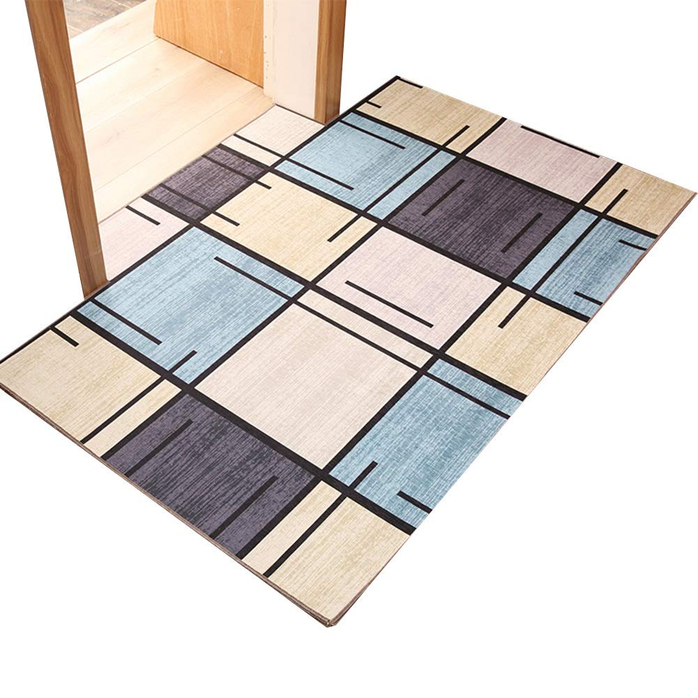 ZRUYI Paillassons pour Entrée Tapis D'entrée De Cuisine Tapis De Porte Moquettes Antidérapant Accueil Intérieur Porte Tapis, 3 Couleurs Personnalisable (Color : B, Size : 90x140cm)