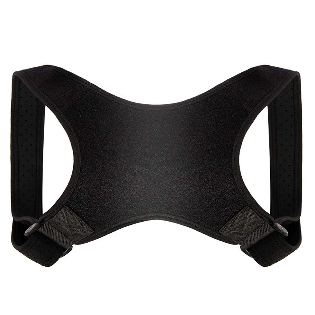 Bene Correttore Posturale Spalle – Fascia Posturale Spalle e Schiena Uomo Donna Bambini - Correttore Postura Adattabile Fascia posturale Spalle e Schiena Unisex, Black