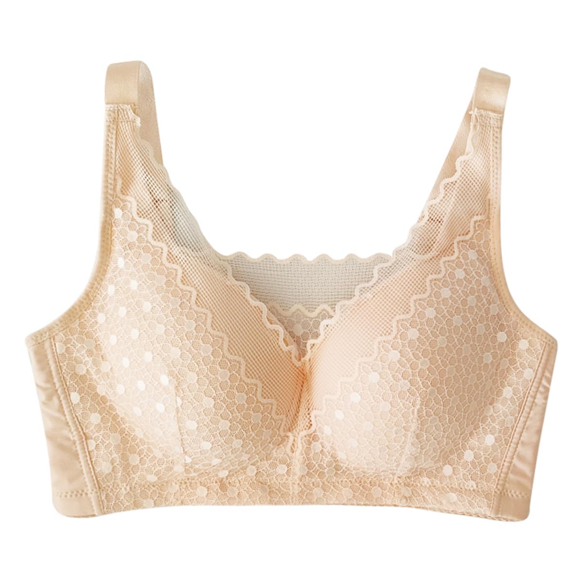 Trssorm Women's Beige Mastectomy Bras With Pockets For Many Kinds Of Breast Prosthesis Post Surgery Bra