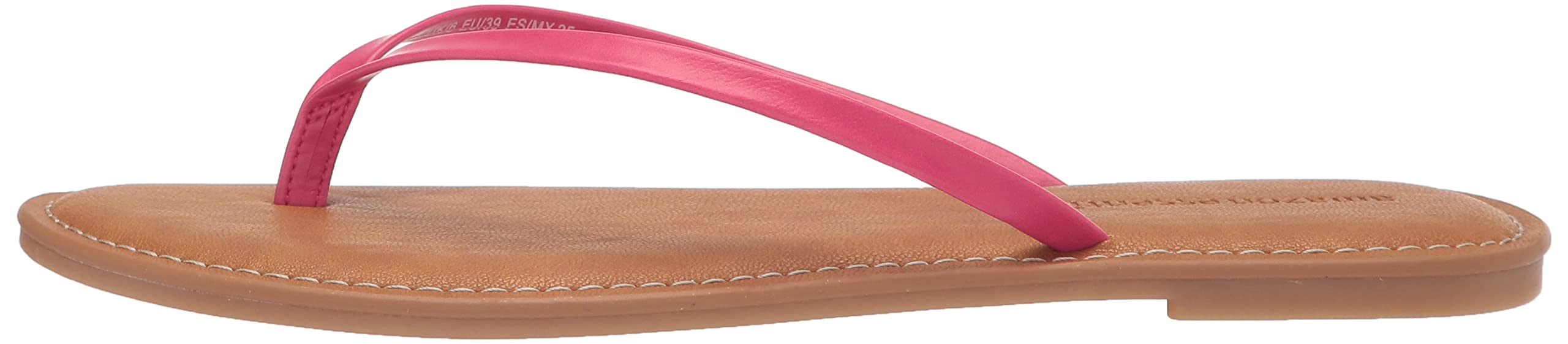 Amazon Essentials Women's Thong Sandal: 7.5 Bright Pink