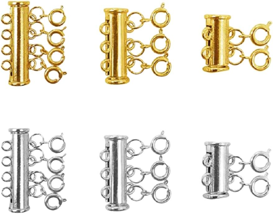 3 Sizes Slide Necklace Spacer Clasp Multi Strands Necklaces