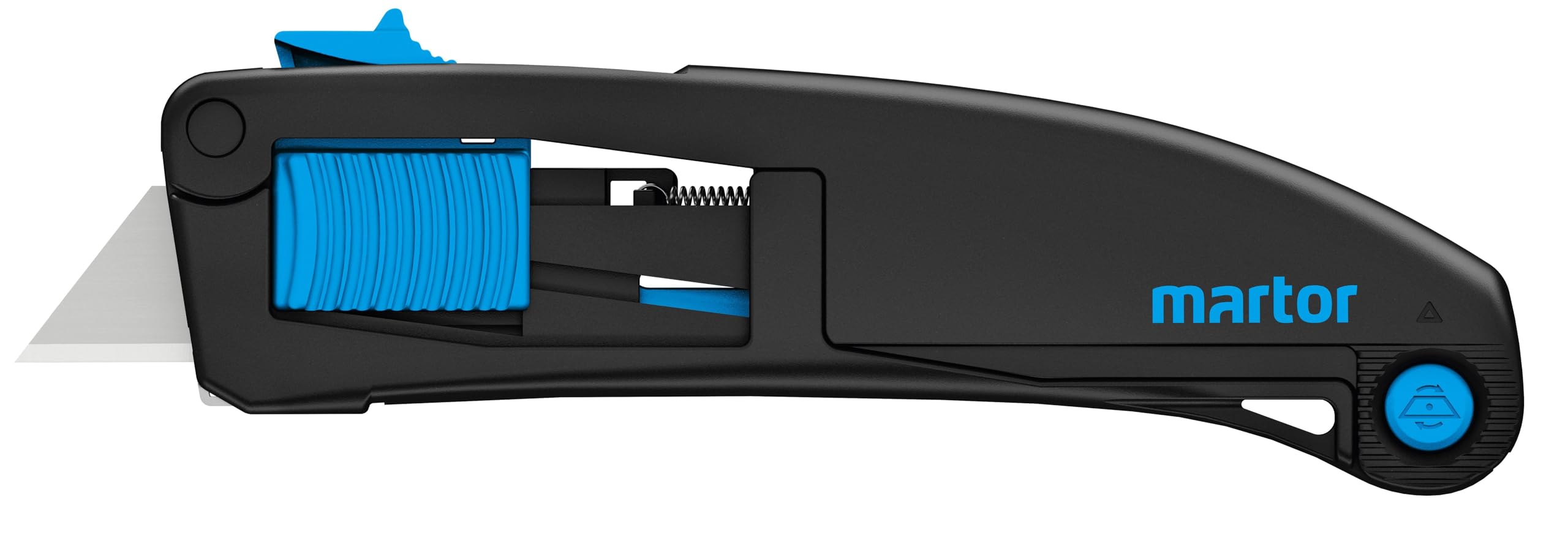MARTOR Safety Knives with Blade Retraction, SECUPRO MAXISAFE, Professional Cutter, Lightweight, Plastic, Right & Left-Handed, Logistics
