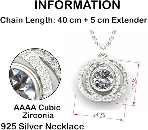 Miniatura 3 de Funny Wife Gifts, All Women Are Created Equal but Only the Finest Are Married, Wife Double Crystal Circle Necklace From Husband, Gag gift for wife,