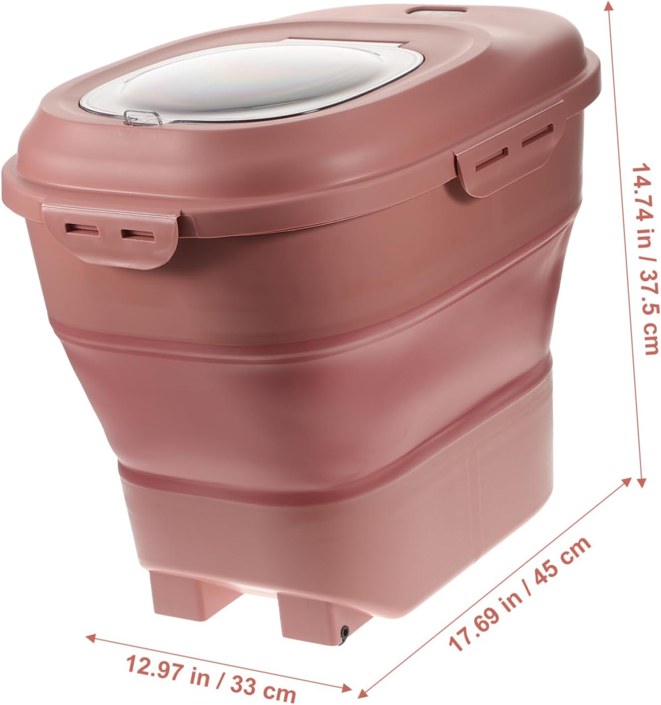 Convenient Pet Food Container Dog Snack Bin Airtight Lid Large Capacity Storage Bucket for Dog and Cat Food Made from Safe Material Easy to Store