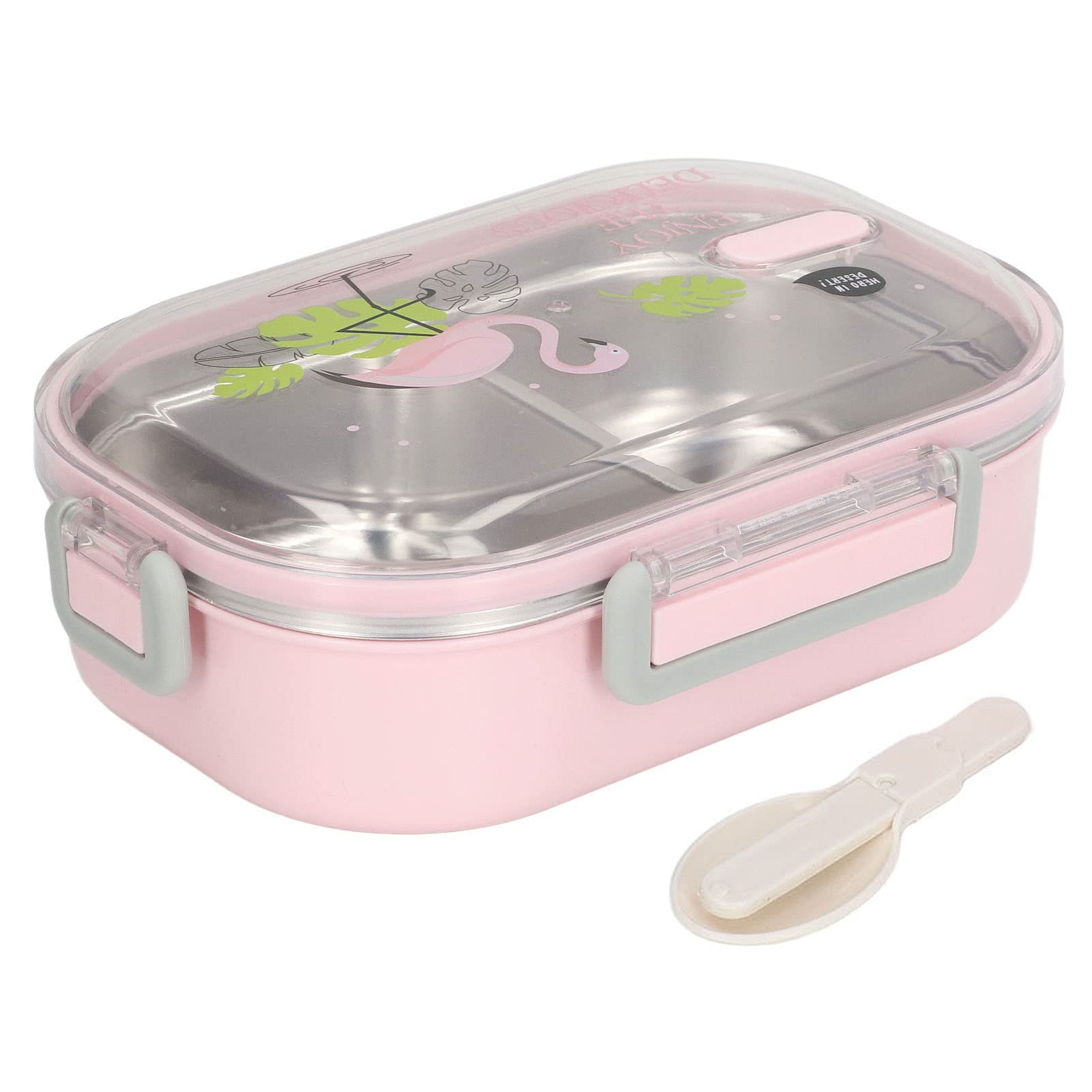 KIMISS Lunch Box Coibentato in Acciaio Inossidabile 304 a Prova di Perdite, Box con Design dello Scomparto, Contenitore Elegante e Portatile per Scuola, Viaggi, Picnic