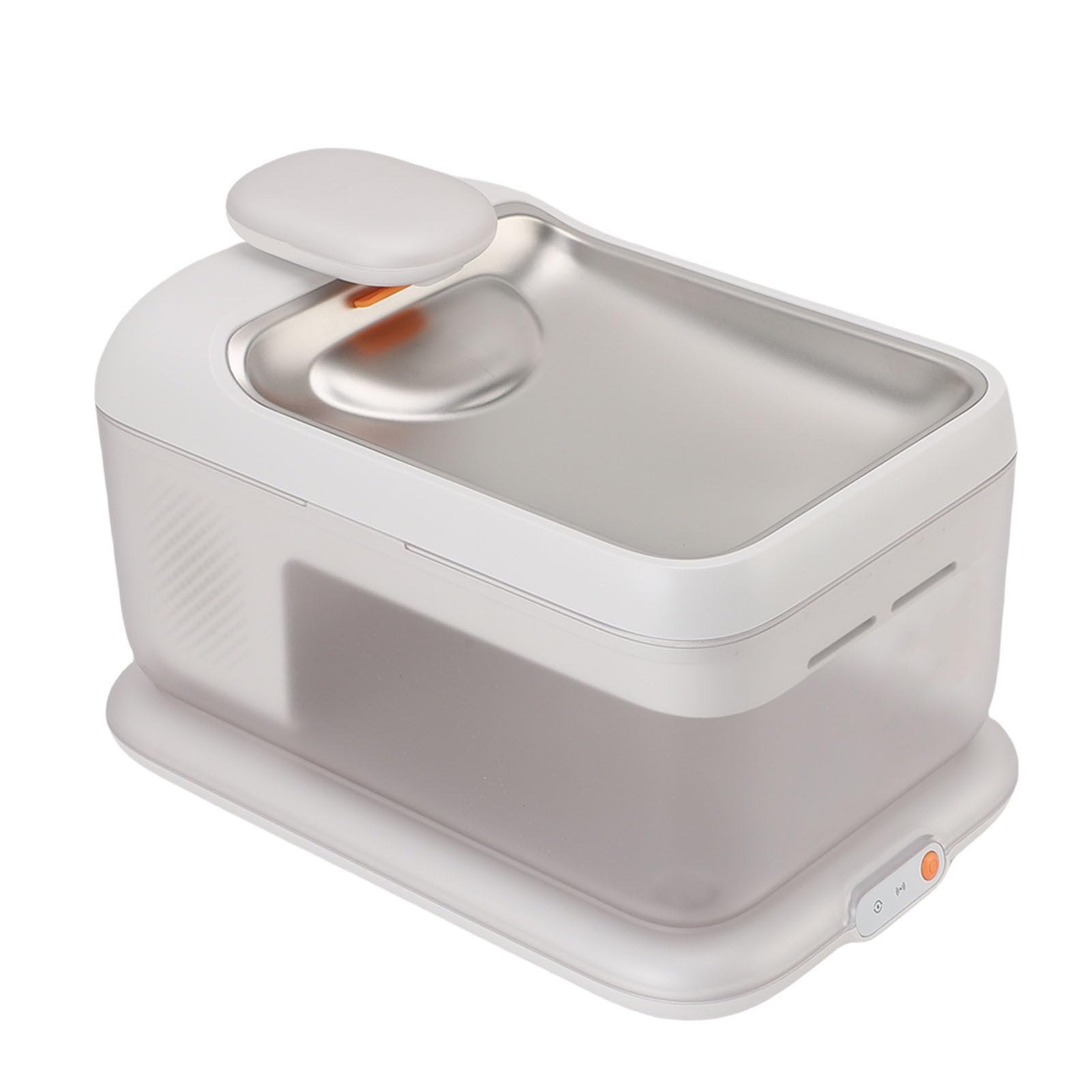 Pssopp Fuente de Agua para Gatos Dispensador de Agua Inteligente para Mascotas de Acero Inoxidable con Bomba Inalámbrica Gran Capacidad Tazón para Beber de Flujo Suave y Silencioso para Gatos Perros