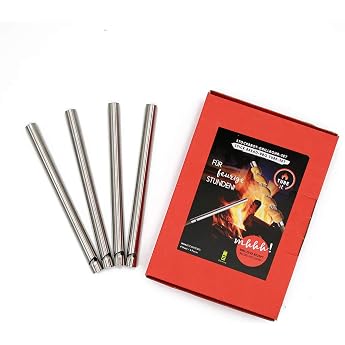 Take2 Tube-IT 20164 Tube-IT 20164 Stock Bread Grill Pipe Set of 4 Stainless Steel Product Dimensions D 13 mm L 200 mm Weight 35 g Red