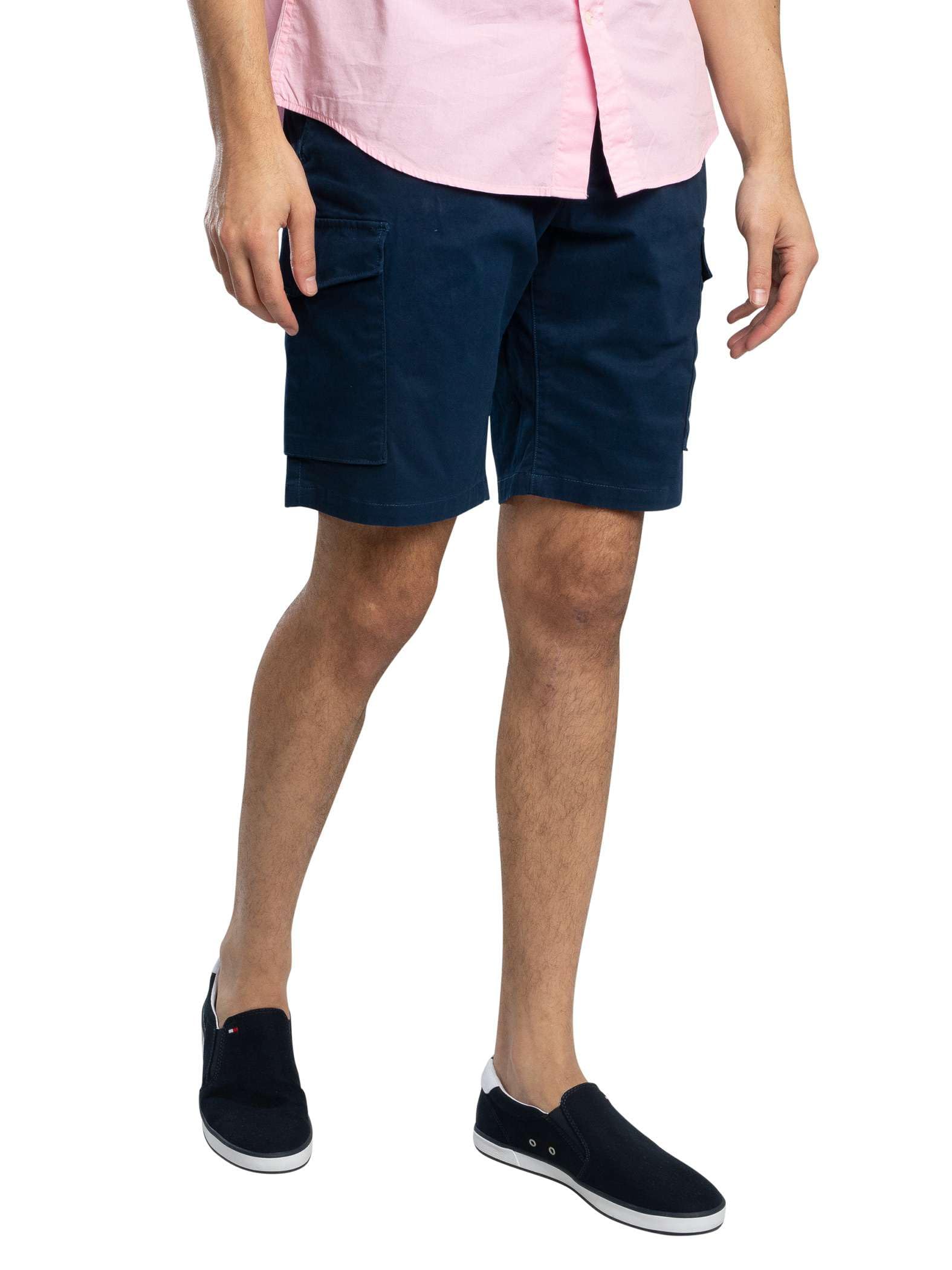 Tommy Hilfiger Men's Harlem Cargo 1985 MW0MW23573 Cargo Shorts, Blue, 31W